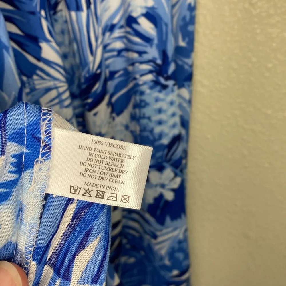 America and Beyond Blue and White Maxi Dress NWT Size M - Picture 11 of 11